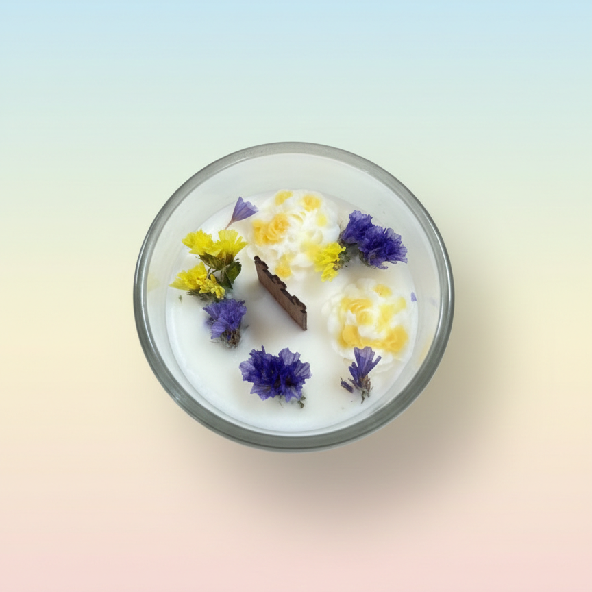 Bougie Nougat blanc