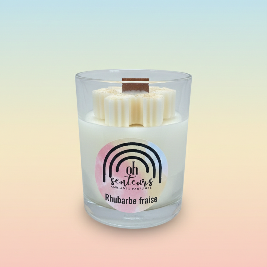 Bougie Rhubarbe fraise