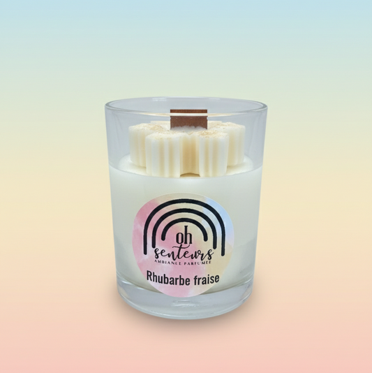 Bougie Rhubarbe fraise
