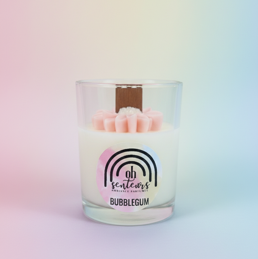 Bougie bubble gum